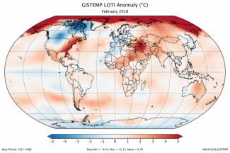 2018 February Global Temperature Anomalies