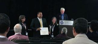 Marcus Williams at ESRI Award event