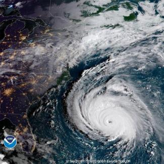 Hurricane Florence is a large storm approaching the United States NOAA