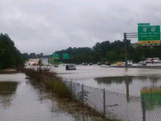 Flooding in the Durham, NC area from Florence