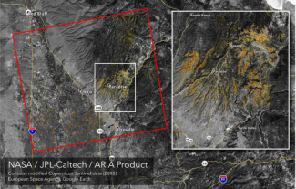 2018 California fires from space. NASA/JPL/CALTECH