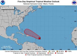 A potential threat in the tropical Atlantic for pre-Thanksgiving week.NOAA