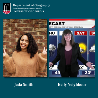 Students Jada Smith and Kelly Neighbour